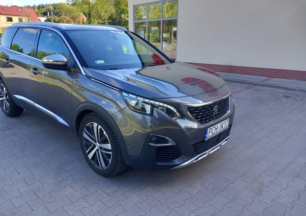 Peugeot 5008 cena 93800 przebieg: 188000, rok produkcji 2018 z Chodzież małe 466